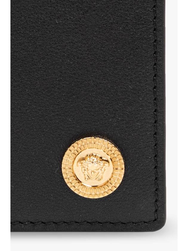 Gold Medusa Bifold Card Wallet Black - VERSACE - BALAAN 5