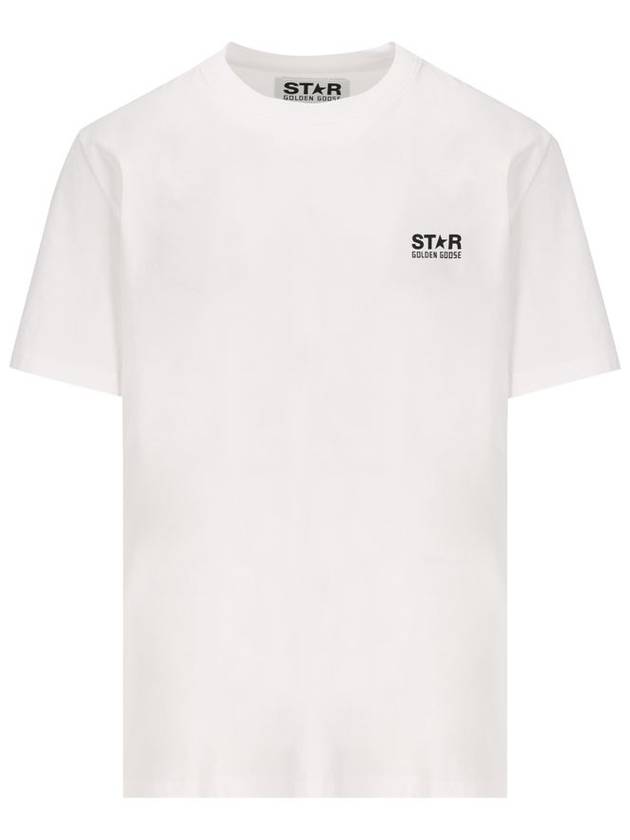 Star Collection Logo Short Sleeve T-Shirt White - GOLDEN GOOSE - BALAAN 2