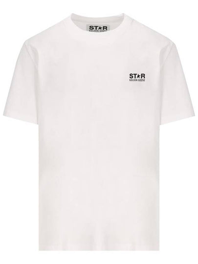 Star Collection Logo Short Sleeve T-Shirt White - GOLDEN GOOSE - BALAAN 2