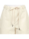 Women's Cotton Shorts Ivory - MONCLER - BALAAN 7