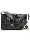 Cassette Intrecciato Small Leather Cross Bag Dark Green - BOTTEGA VENETA - BALAAN 2