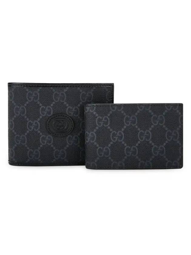 GG Removable Canvas Half Wallet Black - GUCCI - BALAAN 4