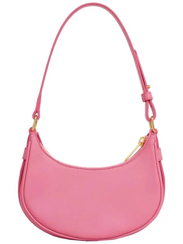 Abba Smooth Leather Mini Shoulder Bag Flamingo Pink - CELINE - BALAAN 4