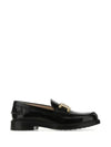 Brushed Leather Chain Loafers Black - TOD'S - BALAAN 2