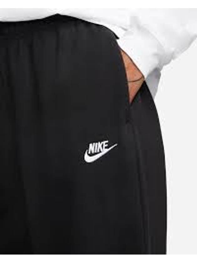 Club Fleece Mid-Rise Oversized Track Pants Black - NIKE - BALAAN 10