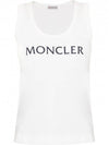 Logo Print Sleeveless White - MONCLER - BALAAN 2