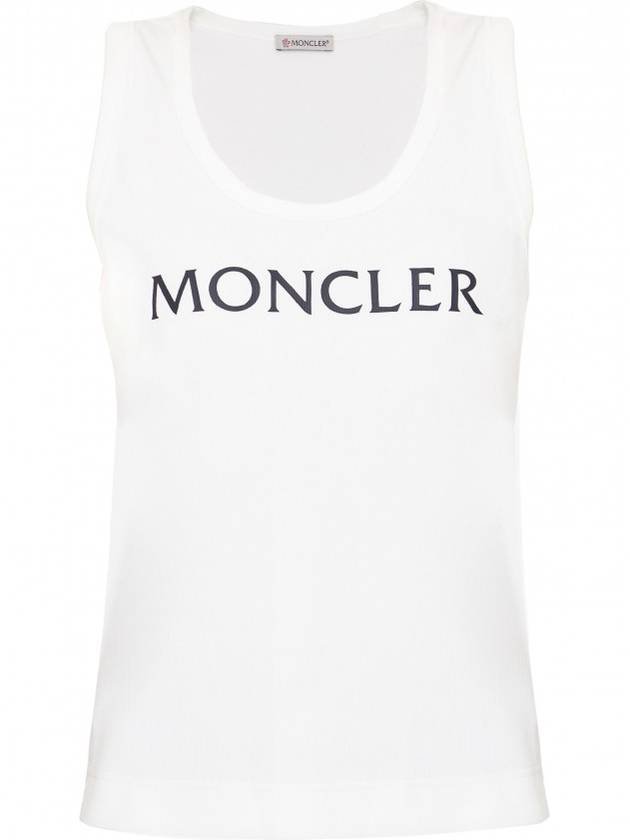 Logo Print Sleeveless White - MONCLER - BALAAN 2