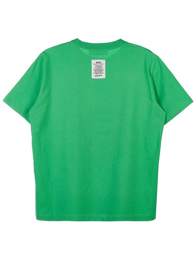 Fantastic Green Logo Short Sleeve T-Shirt Green - MSGM - BALAAN 3