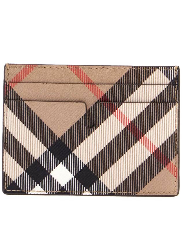 Check Card Case Wallet Beige - BURBERRY - BALAAN 3