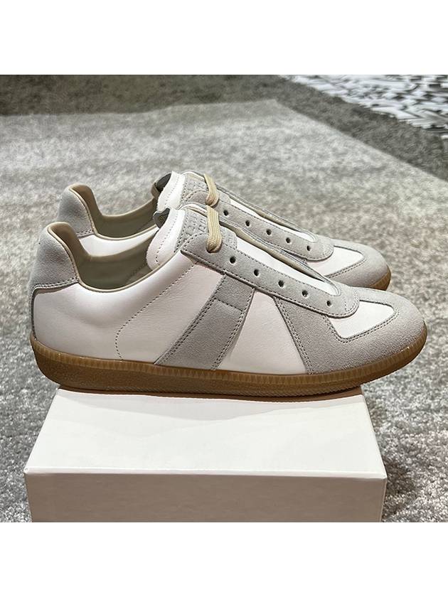 Replica Calfskin Low Top Sneakers White - MAISON MARGIELA - BALAAN 3