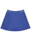 Side pleated skirt BLUE WOMAN - MALBON GOLF - BALAAN 1