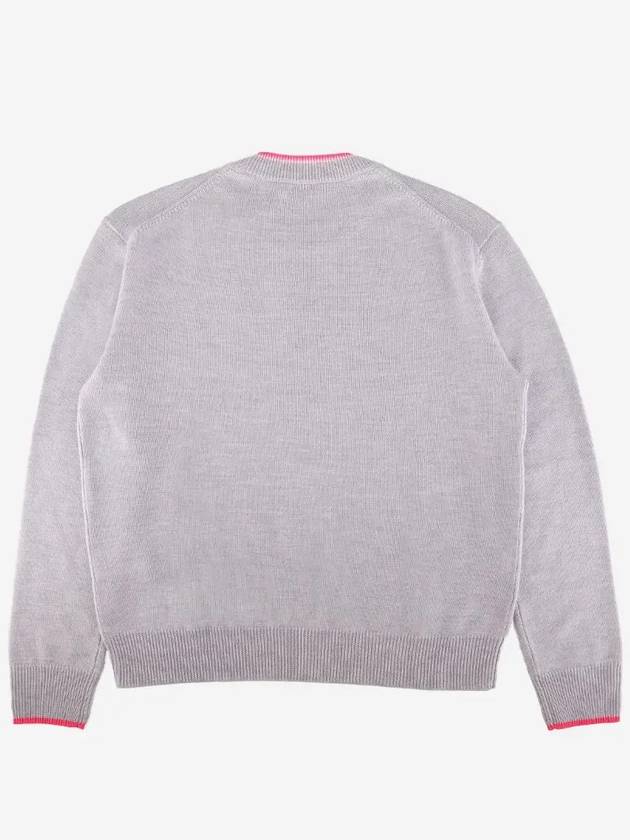 Relaxed Fit Crew Neck Sweater Grey - G/FORE - BALAAN 4