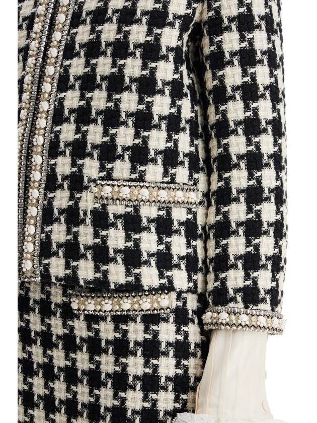 embroidered damier light tweed - VALENTINO - BALAAN 4