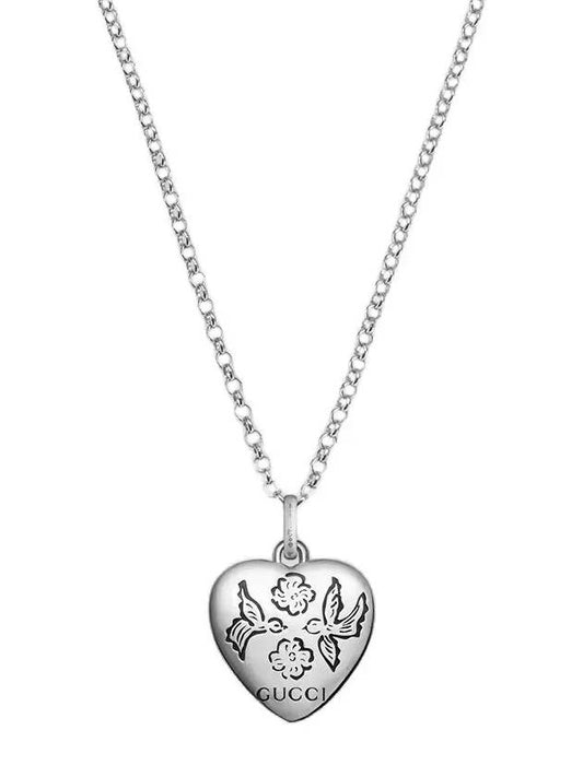 Women's Blind For Love Necklace YBB455542001 Silver - GUCCI - BALAAN 2