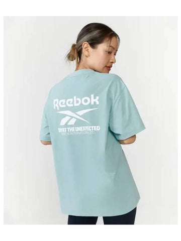 Big slogan t shirt light green - REEBOK - BALAAN 1