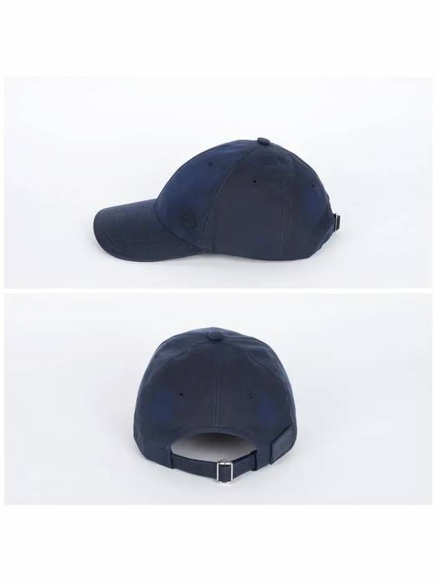 Anagram Embroidery Logo Wax Canvas Ball Cap Navy - LOEWE - BALAAN 4