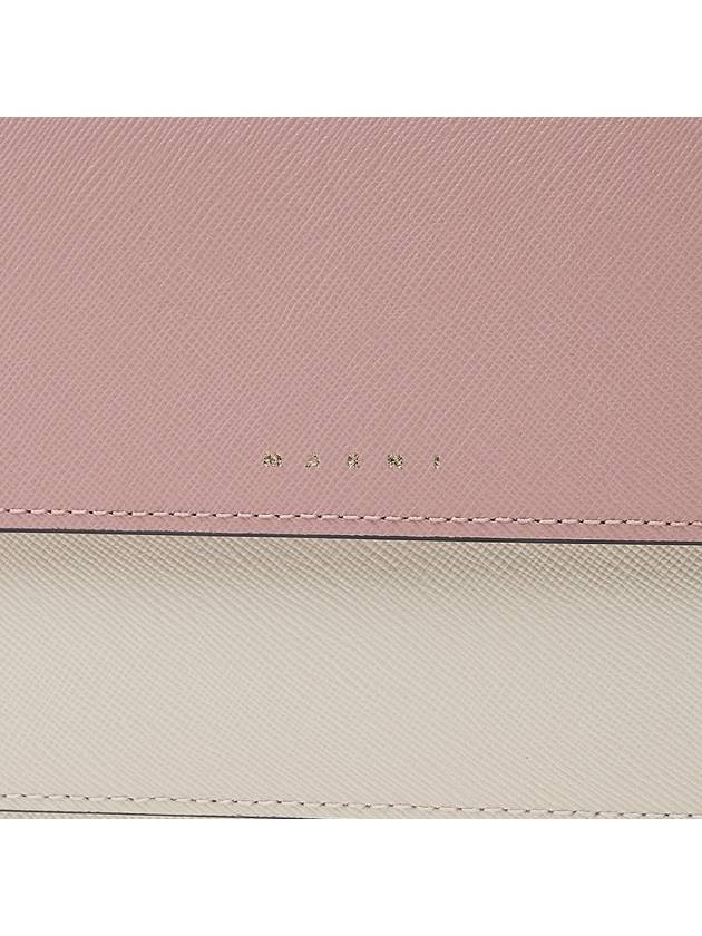 Color Block Saffiano Trunk Cross Bag Pink - MARNI - BALAAN 7