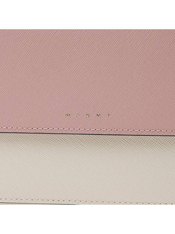 Color Block Saffiano Trunk Cross Bag Pink - MARNI - BALAAN 7