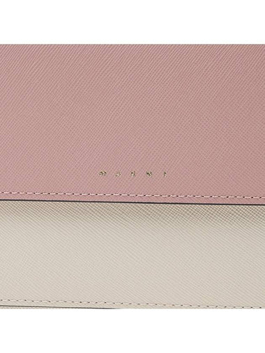 Color Block Saffiano Trunk Cross Bag Pink - MARNI - BALAAN 7