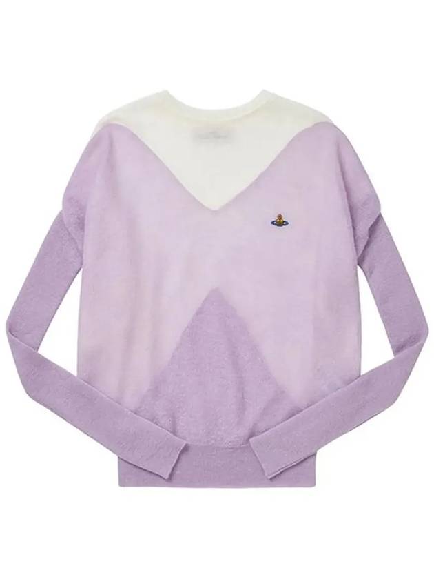 Women's ORB Embroidered Knit Top Purple - VIVIENNE WESTWOOD - BALAAN 5