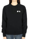 Double Fox Patch Head Sweatshirt Black - MAISON KITSUNE - BALAAN 3