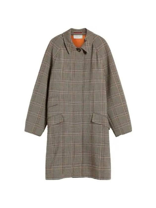 SPORTMAX VASAIO Frayed Check Midi Coat 001 - ETC - BALAAN 1