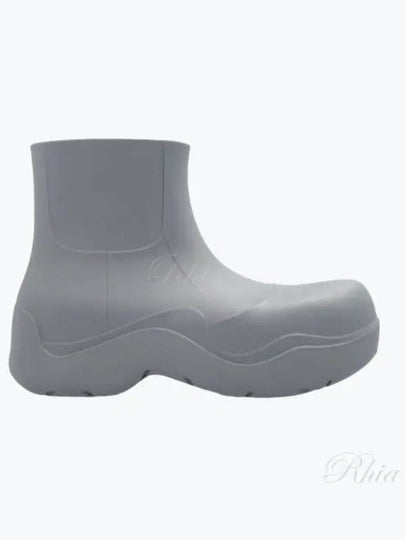 Puddle Rubber Ankle Rain Boots Grey - BOTTEGA VENETA - BALAAN 2