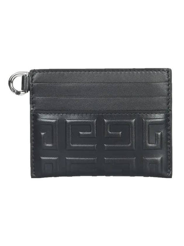 4G Emboss Card Wallet Black - GIVENCHY - BALAAN 1