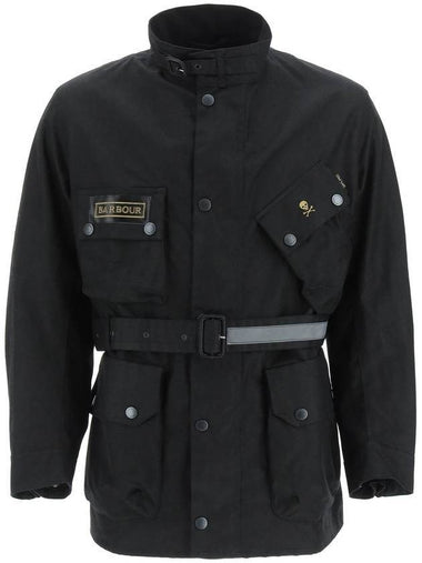 Men's International Jack Wax Jacket Black - BARBOUR - BALAAN 1