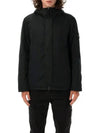 Techno Fabric Hooded Jacket Black - STONE ISLAND - BALAAN 2