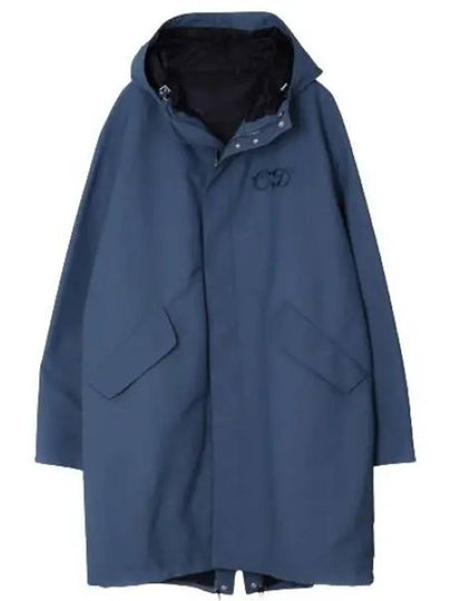 Homme Logo Fishtail Parka Blue - DIOR - BALAAN 2