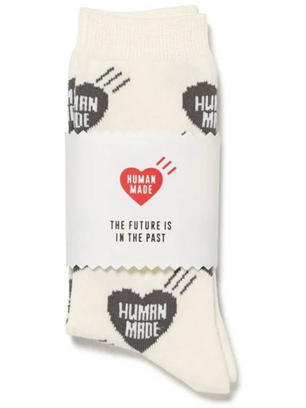 Heart socks gray HM28GD062 - HUMAN MADE - BALAAN 5