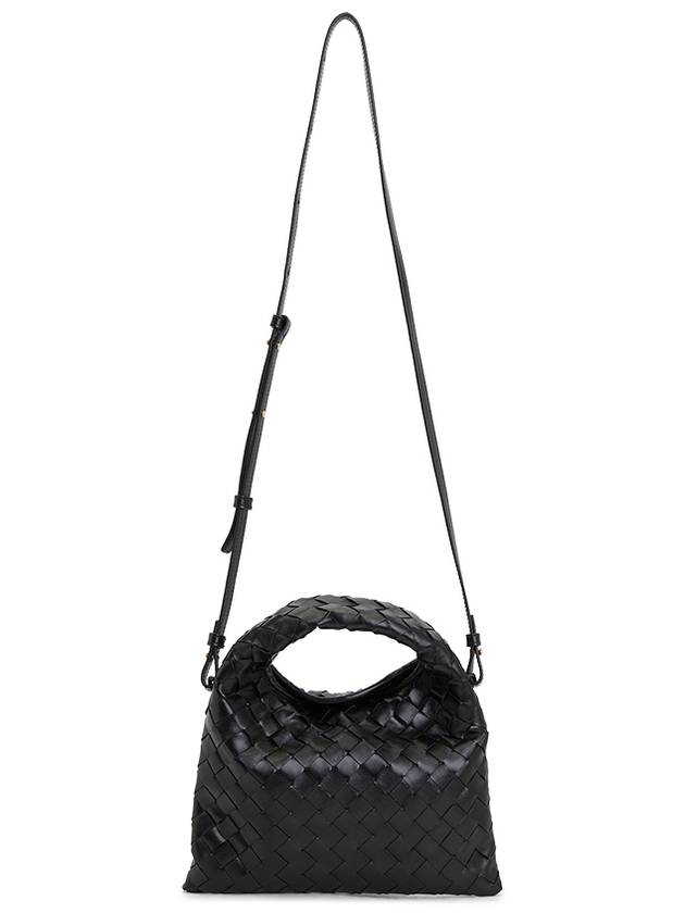 Intrecciato Mini Hop Tote Bag Black - BOTTEGA VENETA - BALAAN 7