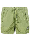 Wappen Patch Nylon Metal Swim Shorts Light Green - STONE ISLAND - BALAAN 3