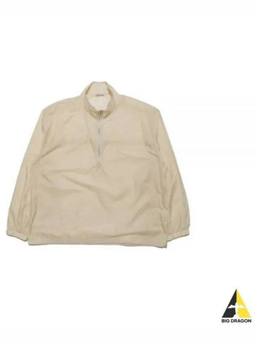 24 LIGHT NYLON HALF ZIP PO YELLOW A24SB01DN - AURALEE - BALAAN 1