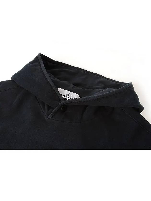 Compass Logo Patch Hoodie Black - STONE ISLAND - BALAAN 4