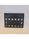 Rockstud Card Wallet Black - VALENTINO - BALAAN 9