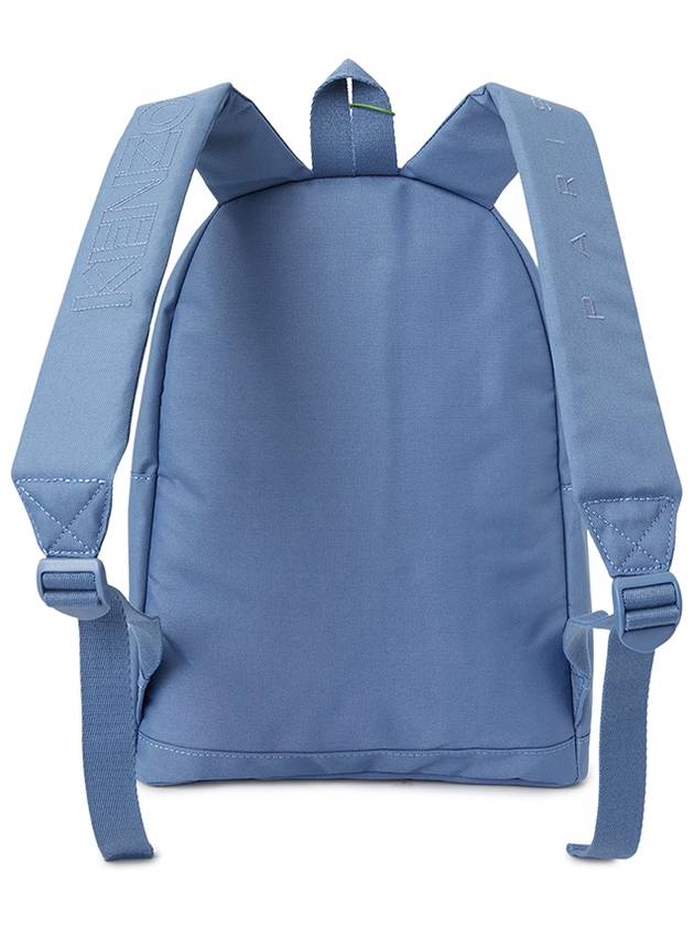 Kids Rucksack Embroidery Logo Backpack Blue - KENZO - BALAAN 4