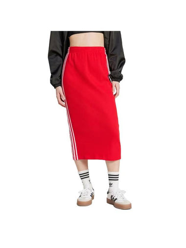 Adicolor knit H line skirt red - ADIDAS - BALAAN 1