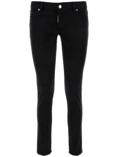 Jennifer Cropped Skinny Jeans Black - DSQUARED2 - BALAAN 2