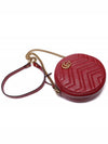 GG Marmont Round Mini Cross Bag Red - GUCCI - BALAAN 6