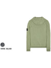 Men's Waffen Patch OLD Treatment Cotton Hoodie Sage Green - STONE ISLAND - BALAAN 4