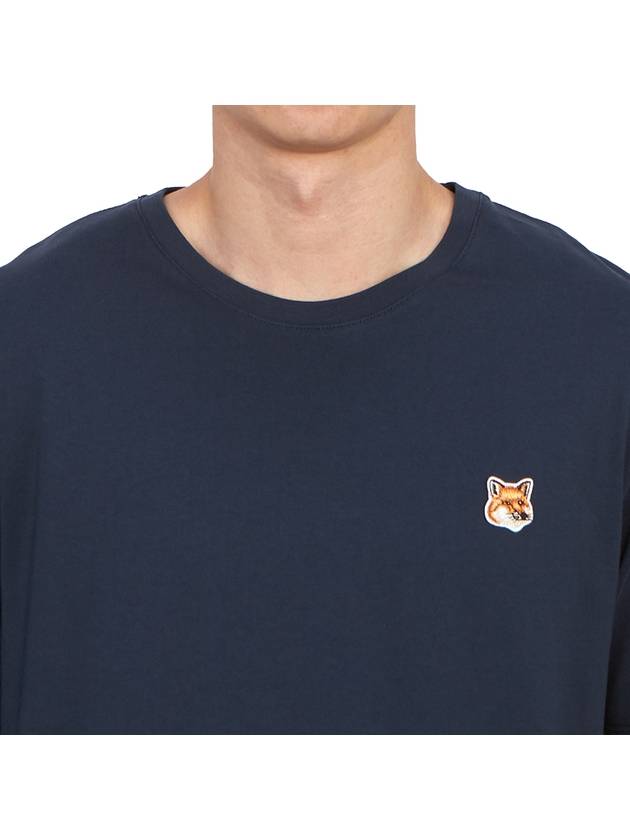 Fox Head Patch Classic Short Sleeve T-Shirt Ink Blue - MAISON KITSUNE - BALAAN 6