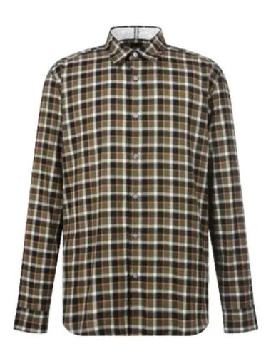 Boss Awati cotton flannel check shirt - HUGO BOSS - BALAAN 1