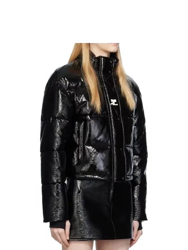 Vinyl Padding Jacket Black - COURREGES - BALAAN 3