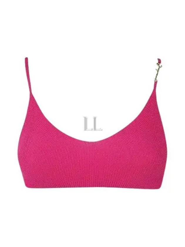 Le Bandeau Pralu Logo Knit Bra Pink - JACQUEMUS - BALAAN 2