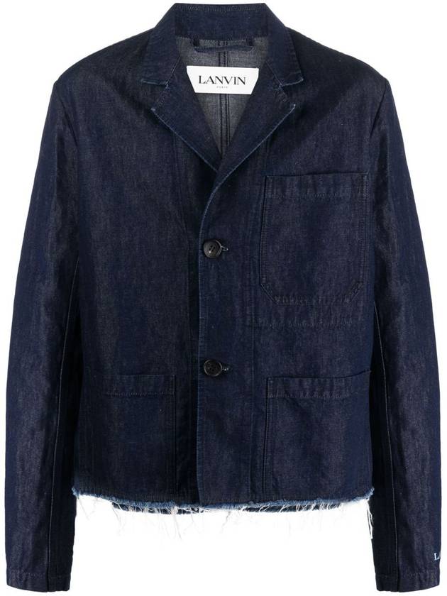 Lanvin Patch Pocket Denim Jacket Clothing - LANVIN - BALAAN 1