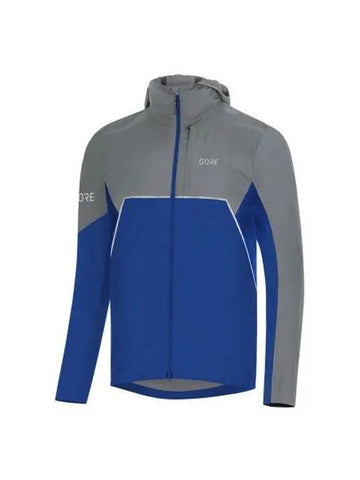 GOREWEAR R7 Facial Windstopper Hooded Jacket Ultramarine Blue Rab Wrap Gray Men s - GOGORR - BALAAN 1