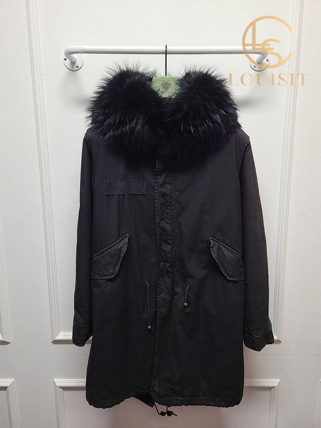 Used luxury goods Lewis It XS Mr and Mrs Spur black fur quilted field jacket - MR & MRS ITALY - BALAAN 1