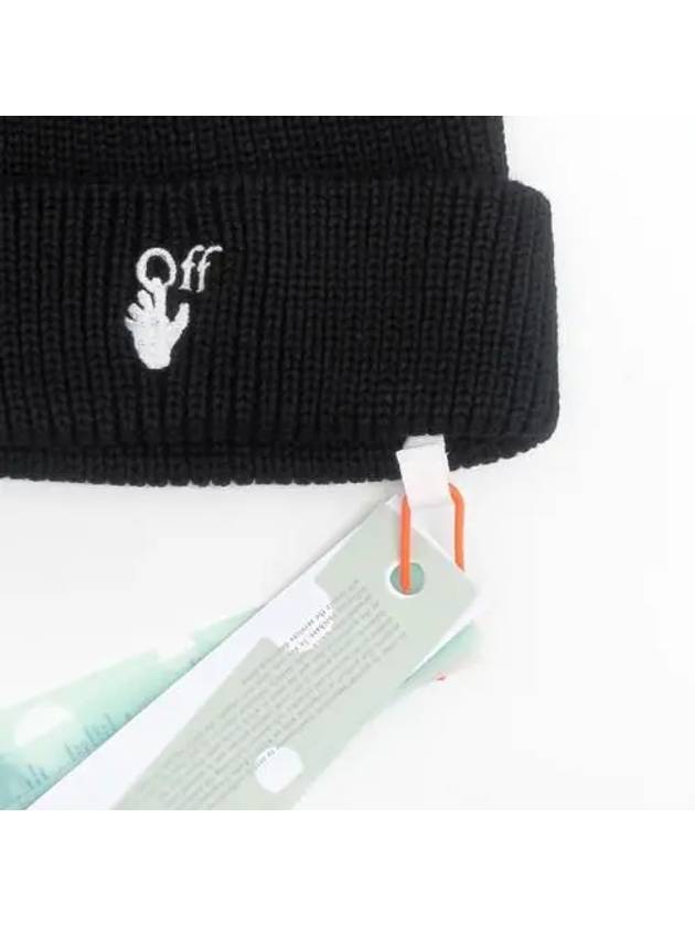 Off White Beanie Hat Black OMLC016F21KN001 - OFF WHITE - BALAAN 3